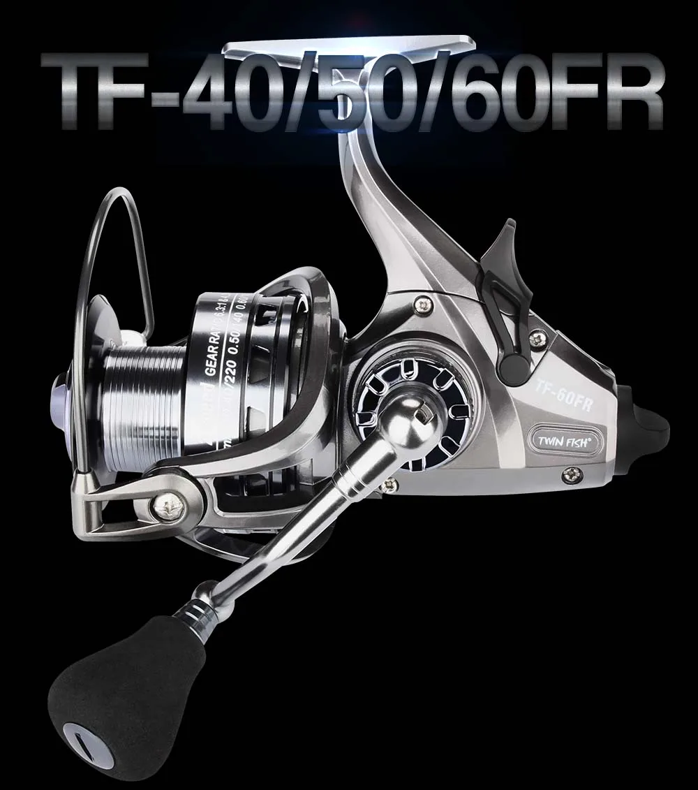 Spinpoler TF-FR 2 Speed Spinning Reels Double Brake Carp Fishing Feeder 12+1 S.S Bearings Spinning Reel Max Drag Coil  (1)