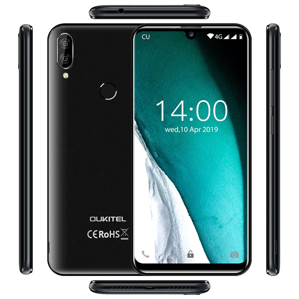 OUKITEL C16 Pro смартфон с 5 71 дюймовым дисплеем четырёхъядерным процессором MT6761 Cortex A53