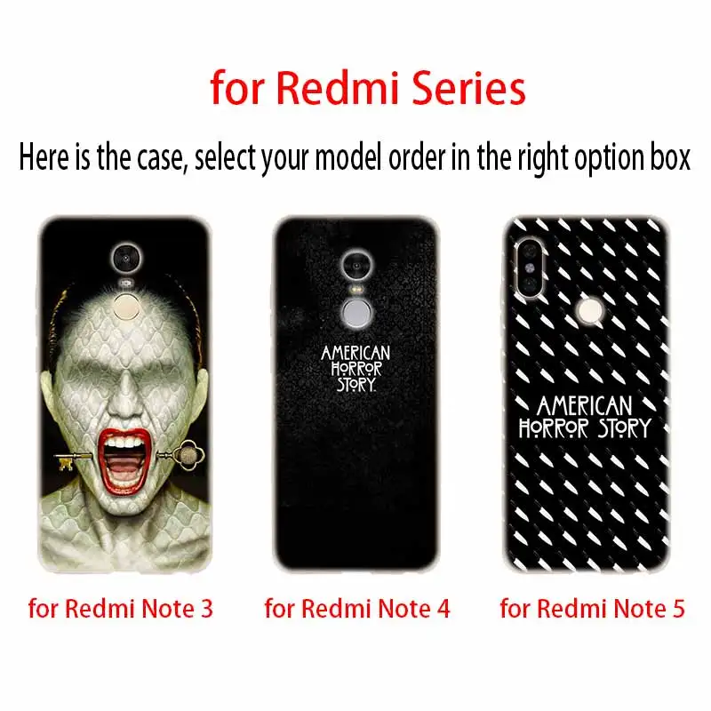 Мягкий силиконовый чехол для телефона Xiaomi Redmi 8 8a 7 7a 6a 5a 5plus Note 9 6 5 Pro 8t Y2 Y3 TV American Horror