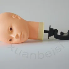 55 см лысый манекен голова с черной настольной подставкой Женский манекен голова для изготовления парика шляпа дисплей Манеки парик стенд с головой