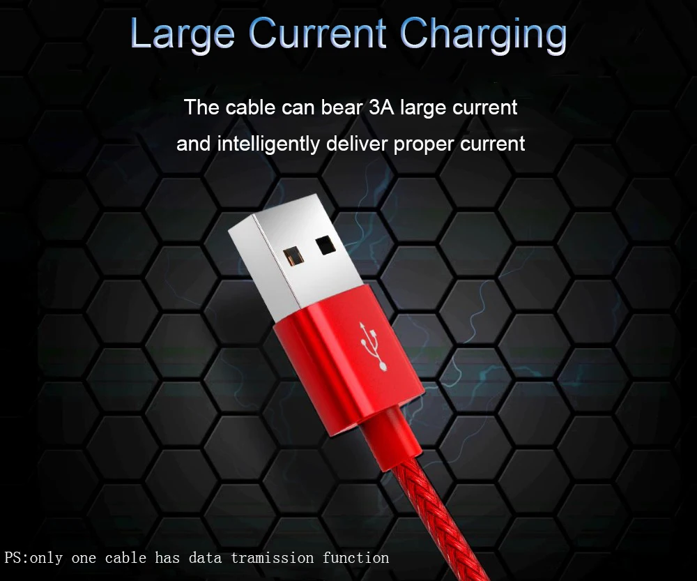  Orico Nylon 3 IN 1 Typ C beleuchtung Schnelle Lade daten sync usb Kabel Für Samsung Xiaomi Redmi5 i