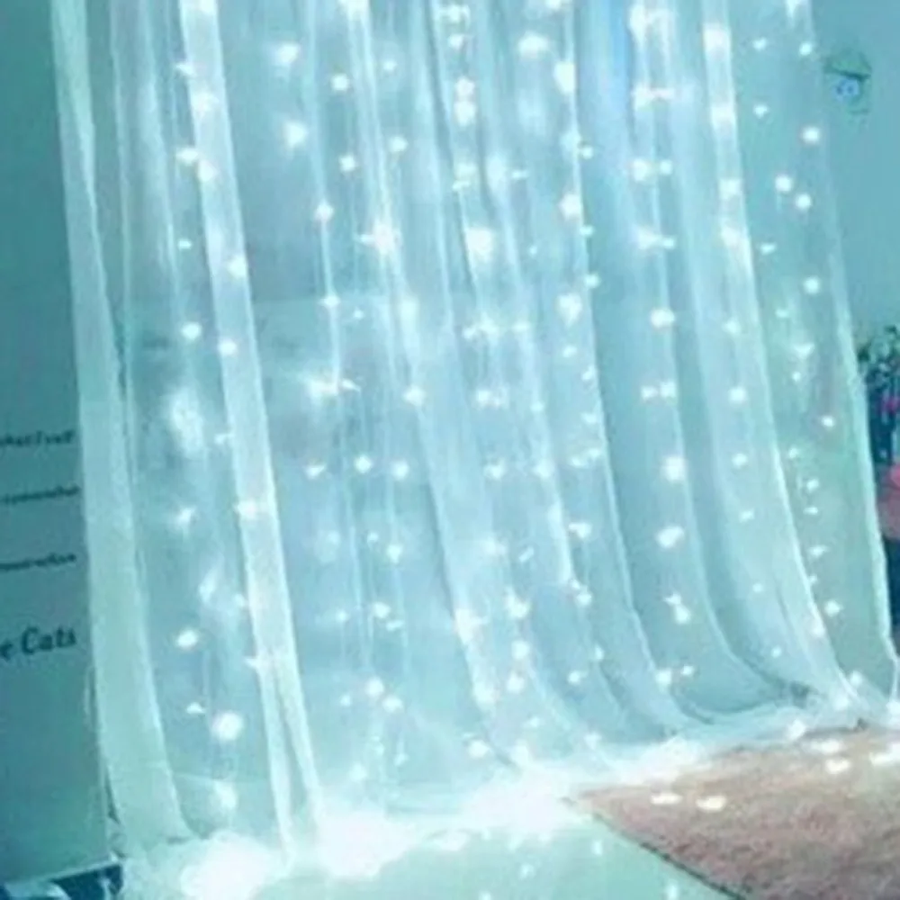 

3mx3m 300 LED Curtain Light Christmas Xmas String Fairy Wedding Outdoor Lighting 110V/220V String Lights For Home Party Decor
