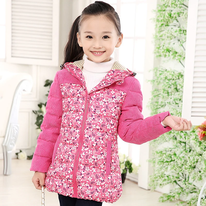 

JKP Children's clothing 2018 autumn and winter new style long children's down jacket thick girl baby down jacket coats MF-333