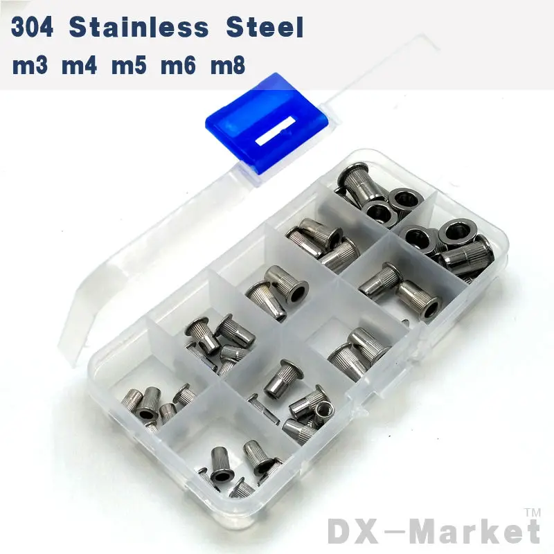 

M3-M8 ,each 10pcs , stainless steel embossing rivet nut , waterproof insert nut knurled A2 riveting nuts , m3 m4 m5 m6 m8 ,T0109