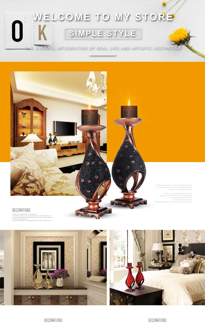 candelabra candle lantern christmas decorations for home (1)