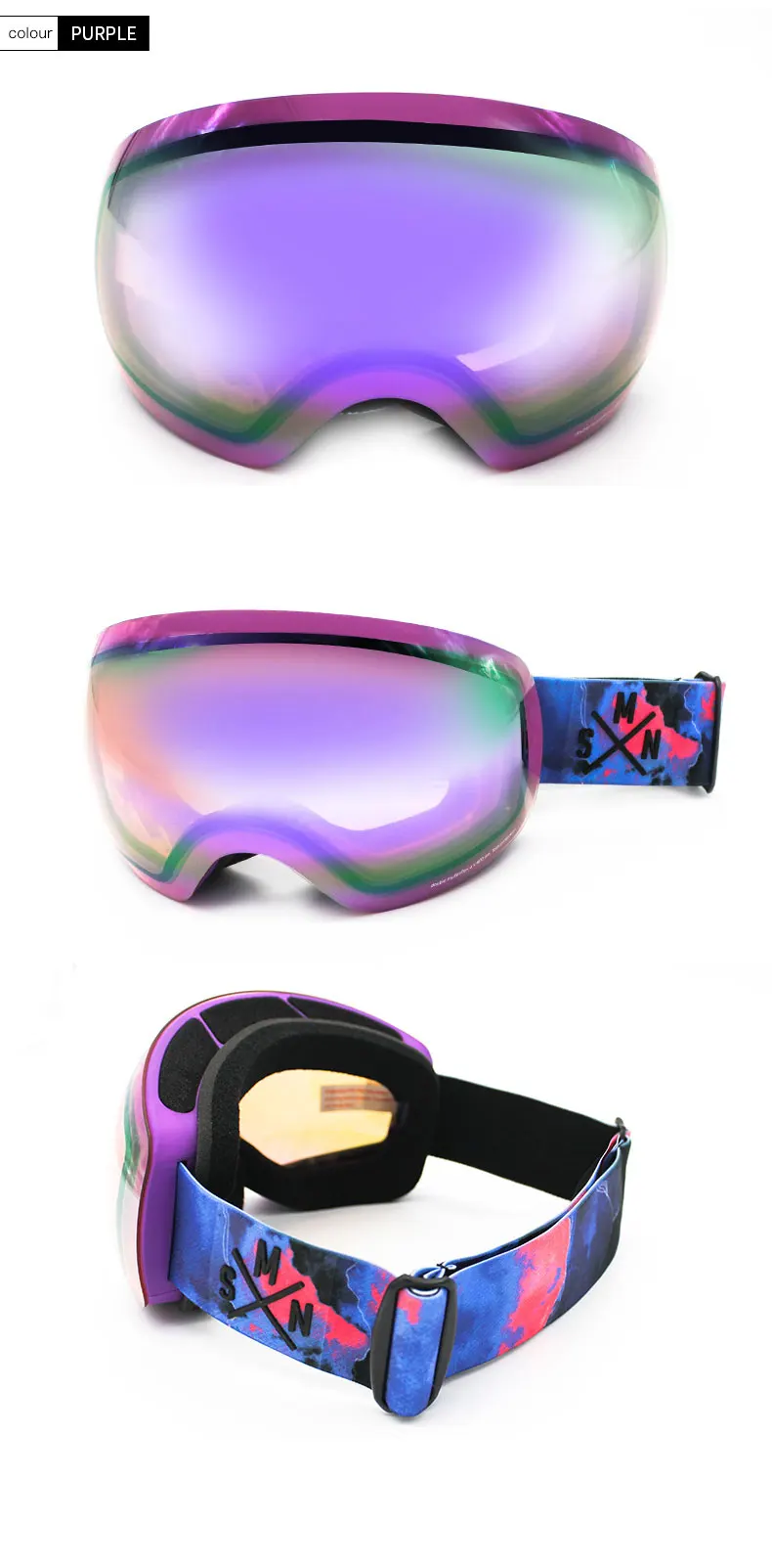 SIMAINING сноуборд очки пара зимние лыжные очки для катания на лыжах для женщин и мужчин Открытый Анти-туман снег Googles солнцезащитные очки