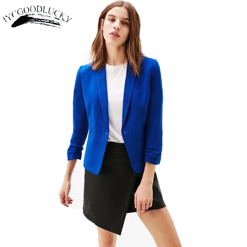2017 Candy Color Office Ladies Jackets Coat Formal Fashion Business