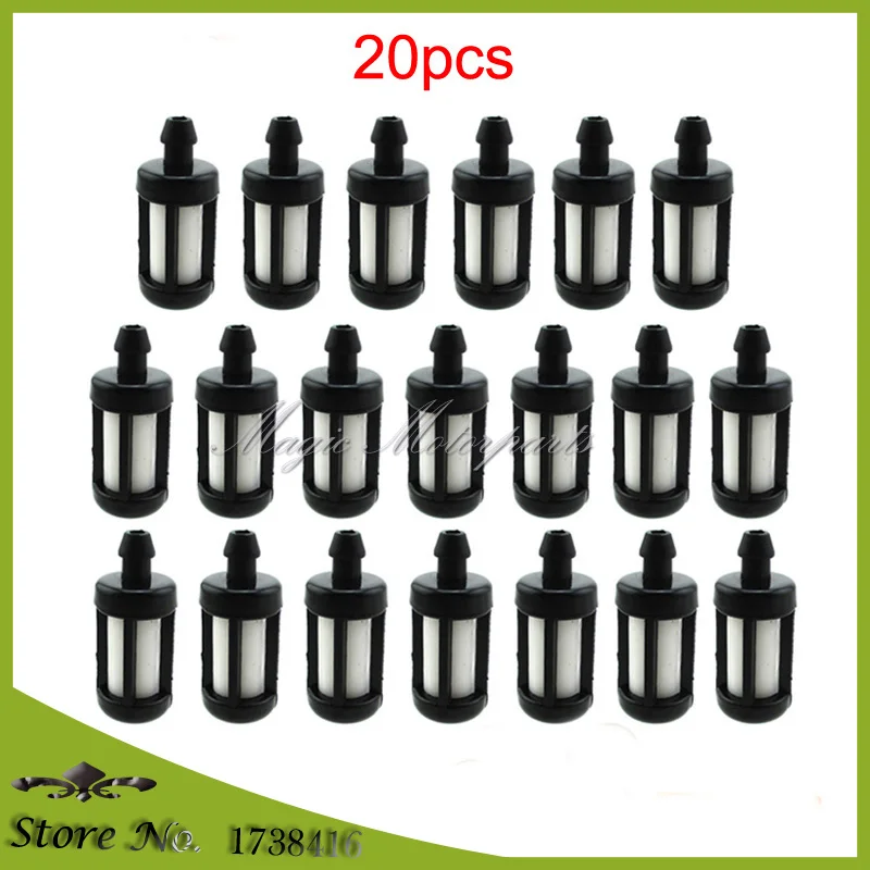 

20pcs Fuel Filter For Stihl 0000-350-3500 1120-350-3500 Stihl 017 018 020 020T 021 023 025 029 026 034 036 038 070 MS170