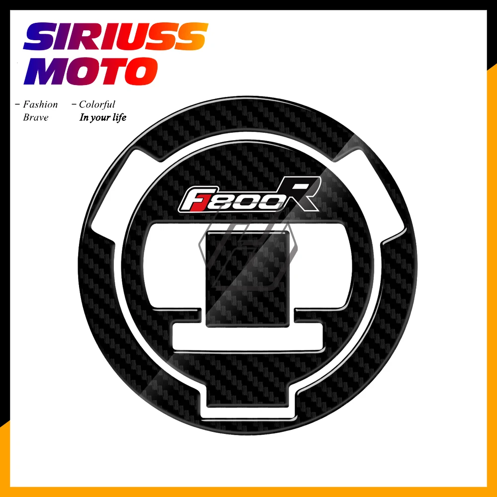 

3D Carbon-look Motorcycle Fuel Gas Cap Protector Tank Decals Case for BMW F800R F 800R Tankpad