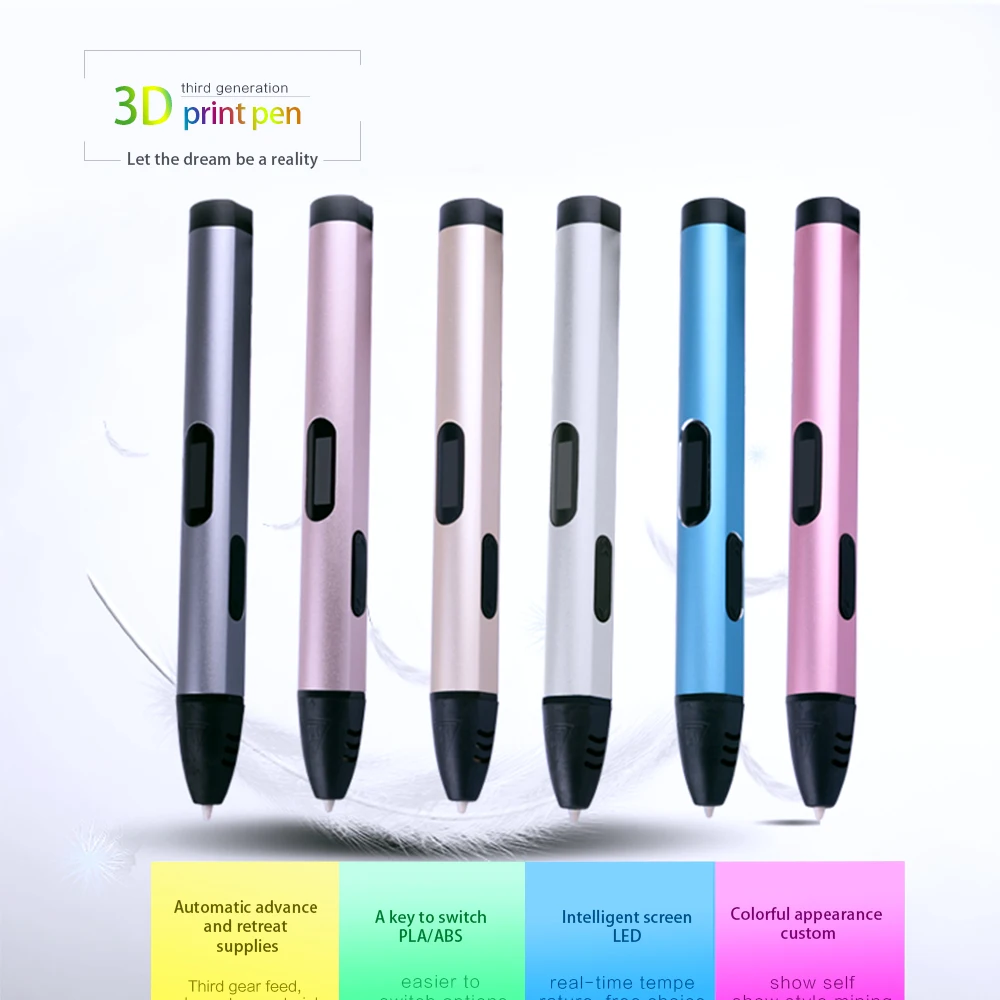 

LMYSTAR 3D Pen compatible ABS/PLA Filament 3d Drawing Pens for Child's Birthday Gift