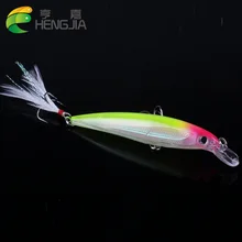 HENGJIA 1шт плавающей Гольян рыболовные приманки 11 см 13.5 г Лазерная Жесткий приманки искусственные 3D глаза рыболовства воблеры воблер Гольян