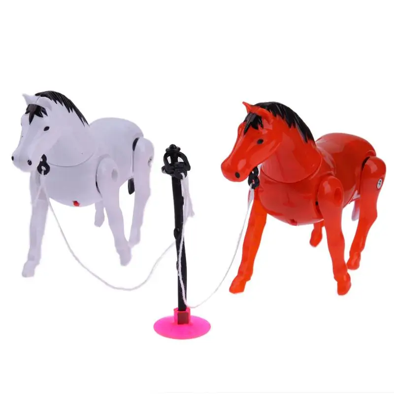Action Figure Toys Electric Plastic Cartoon Horse Toys Around Pile Circle Toys For Children Birthday Chrismas