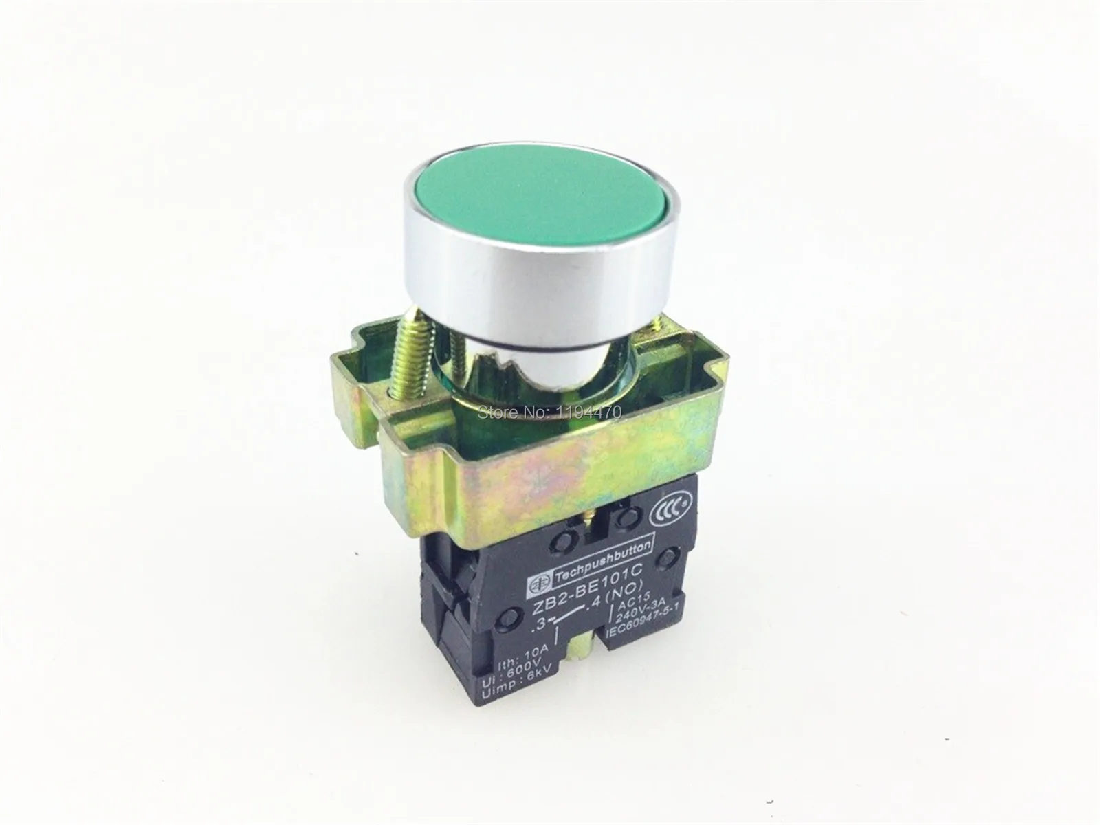 

1pcs/Lot XB2 BA31 XB2-BA31 Green Self-reset Momentary Flush Pushbutton 1 N/O Flat Push Button Switch Replace Telemecanique