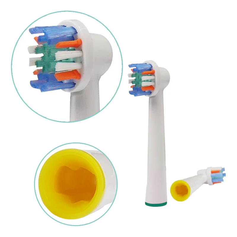 4 шт. пероральная б Сменная головка электрической зубной щетки головки для Braun Soft Dual Clean Advance power/Pro Health/Triumph/3D Excel/Vitality