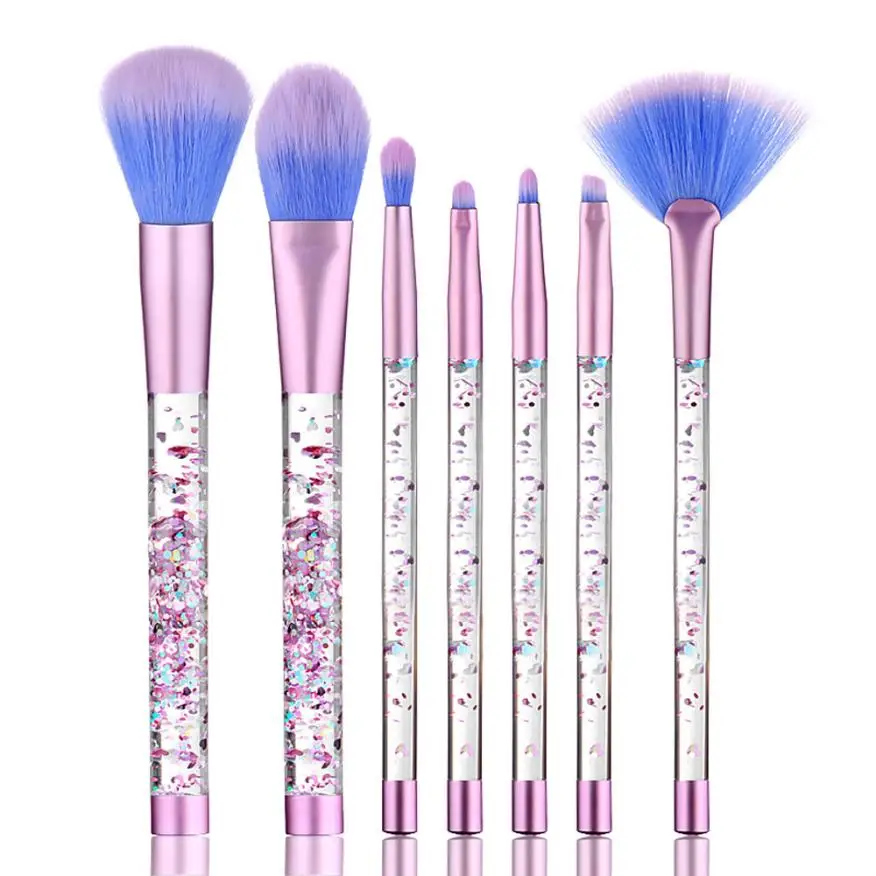 

Beauty Girl 2017 New 7PCS Make Up Foundation Eyebrow Eyeliner Blush Cosmetic Concealer Brushes