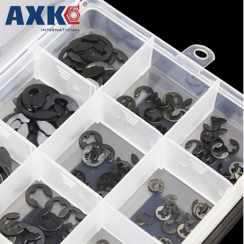 

AXK E type circlip e-type retaining ring Open circlip retaining ring snap ring set M1.2M2.5M3M4M5M6M8M10M12