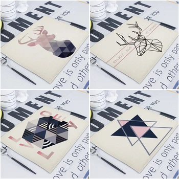 

Rectangular Geometric Patterns Napkin Fabric Kitchen Tea Towel Napkins Linen Napkins Table Towel Cloth Wedding Decorative Paper