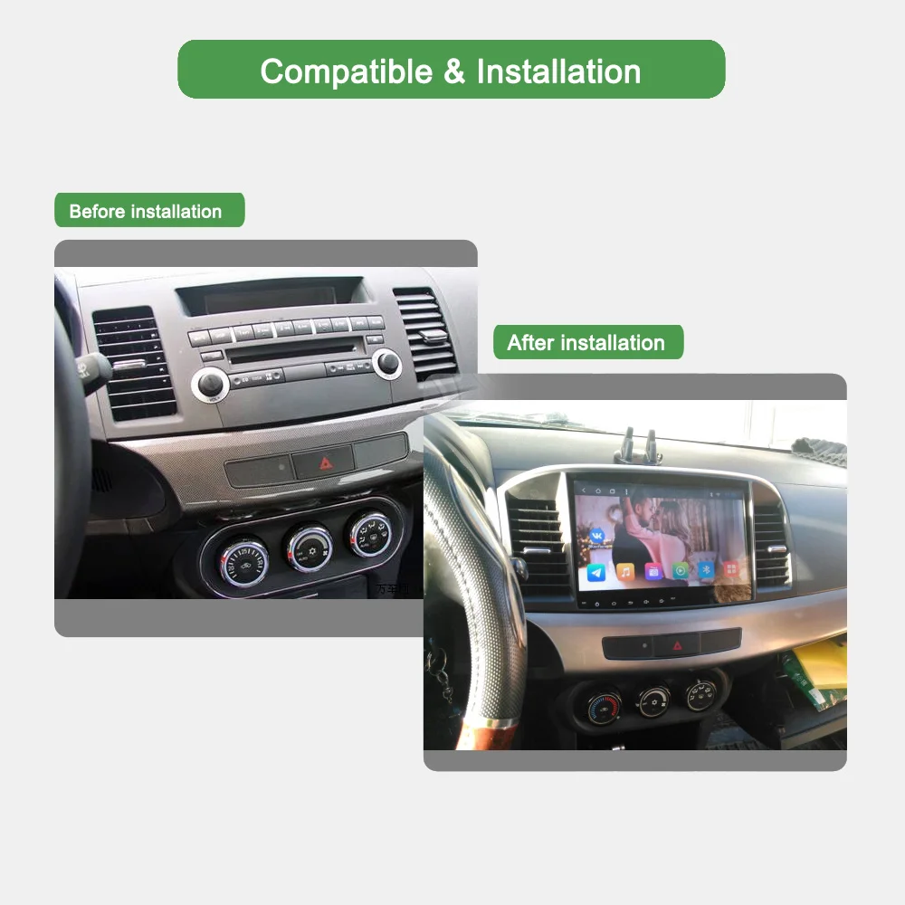 Автомобильный мультимедийный плеер Bonroad Android 10 0 ОЗУ 2 Гб ПЗУ 32 ГБ для Mitsubishi Lancer 2010