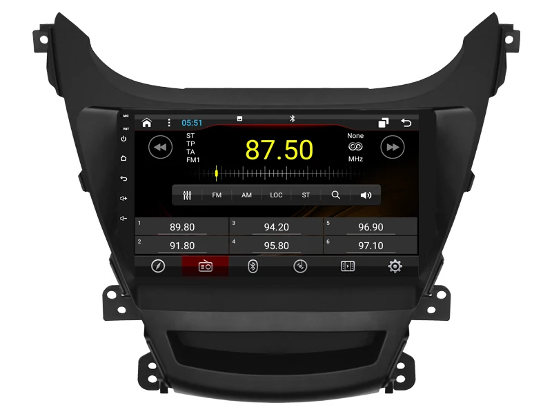 Sale DSP android 8.1 gps navigation for HYUNDAI Elantra 2014 Navirider car multimedia player stereo radio tape recorder headunit 2