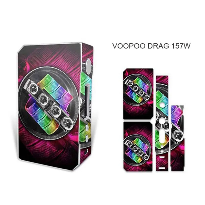 Высокое качество электронная сигарета стикер s для VOOPOO DRAG TC 157W коробка мод кожи наклейка - Цвет: H12