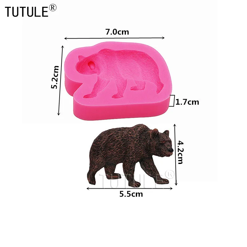 Гаджеты, собака медведь плесень, силиконовая резиновая Гибкая пищевая безопасная форма медведь Силиконовая молдклая помадка Конфеты Шоколад кекс медведь плесень