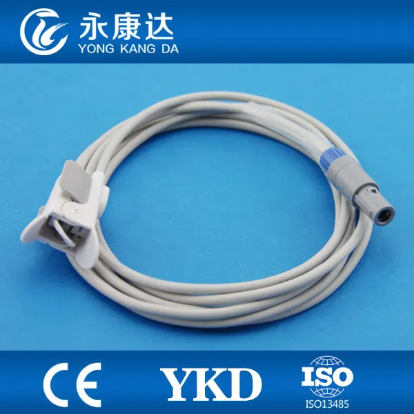 

2pcs/pack Biolight for M6,M12,M66 /CareWell CPM-9000 Pediatric Finger Clip sensor 3m 5pin