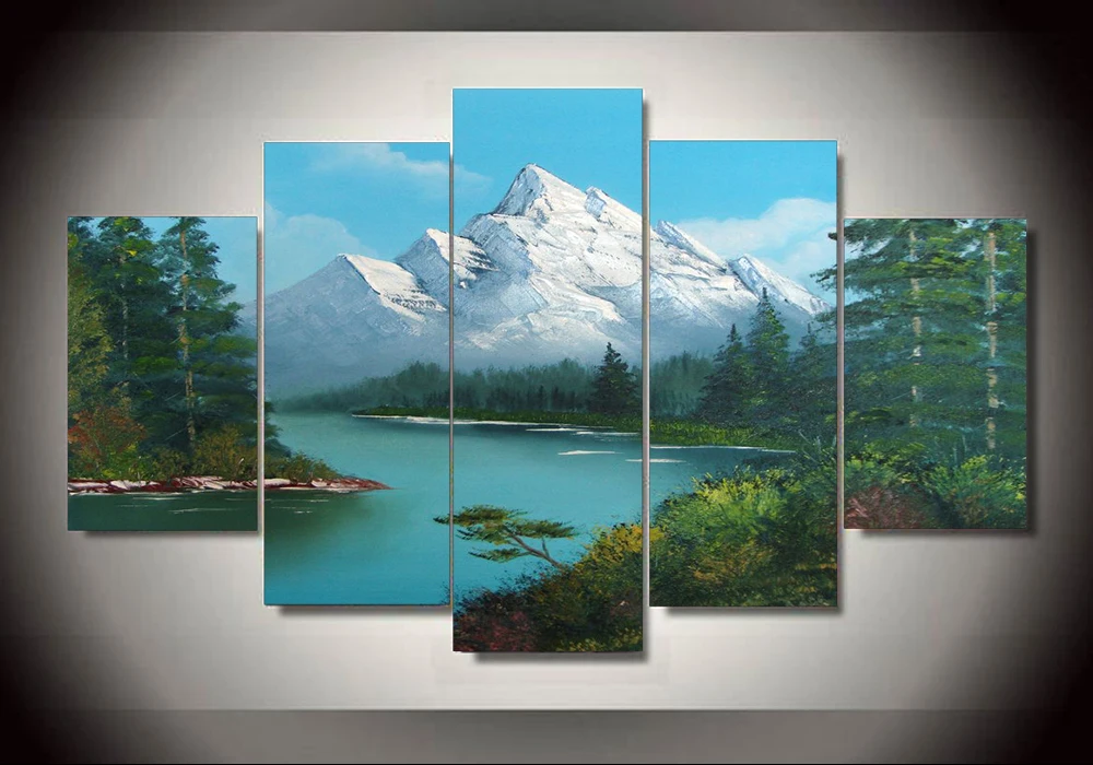 Sin Marco 5 Piezas Impresas Pintura De Paisaje De Ross Arte De Pared Decoracion De La Habitacion De Los Ninos Poster Lienzo Envio Gratis Poster Canvas Landscape Paintingcanvas Free Aliexpress