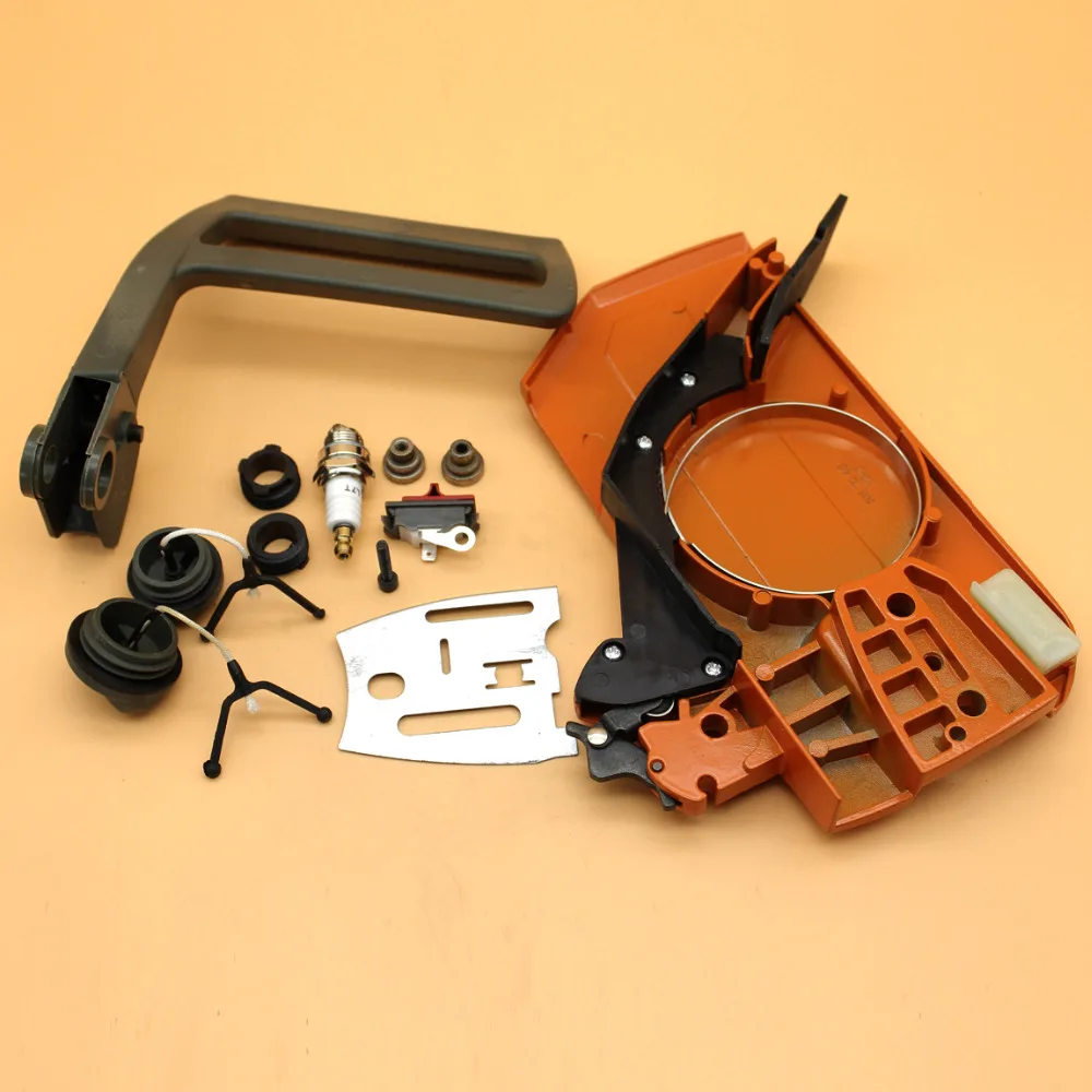 US $27.35 Clutch Cover Brake Handle Plate Worm Gear Fuel Oil Cap Set For Husqvarna 268 272 Xp 266 66 61 Chainsaw Replacement Parts