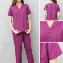 Костюм работника прачечной раздельный костюм с коротким рукавом Yuesao Услуги медсестры одеваются женский стоматолог оральный хлопок корейская форма кисти рук пальто