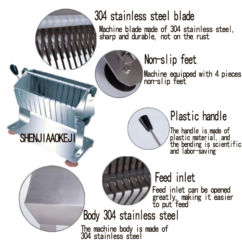  HSS-8 Manual sausage slicer Kitchen tool stainless steel sausage slicer multifunction slicer sausag - 33052604989