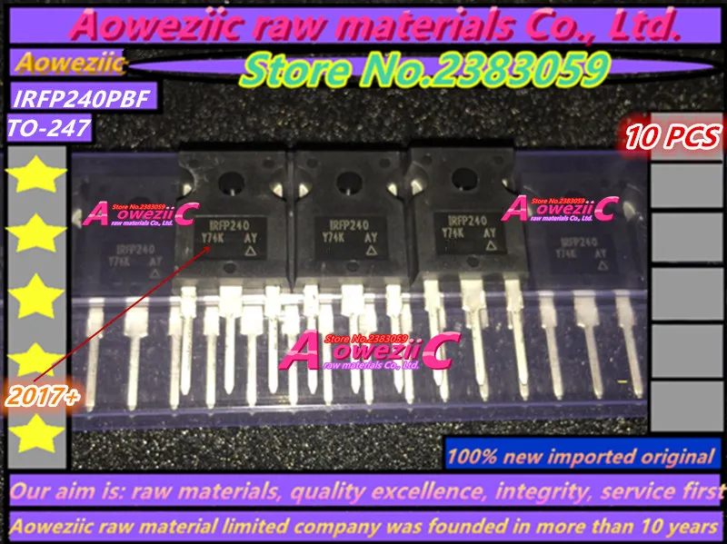 Aoweziic+ новая импортная оригинальная IRFP9240PBF IRFP9240 IRFP240PBF IRFP240TO-247 трубка с полевым эффектом P паз 200V 12A/20A