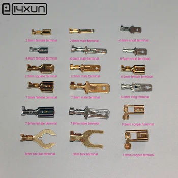 

180pcs 2.8mm 4.8mm 6.3mm 7.8mm 8mm Car Terminal for Car Truck Loudspeaker Refit,18 in 1 Car Accessories for VW Audi etc.