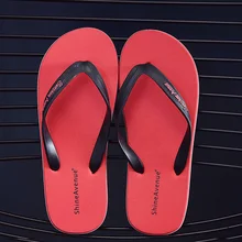 Мужские тапочки; сезон лето; модные Вьетнамки; мужские домашние мягкие резиновые тапочки; светильник; красная обувь для мужчин; chaquette Homme