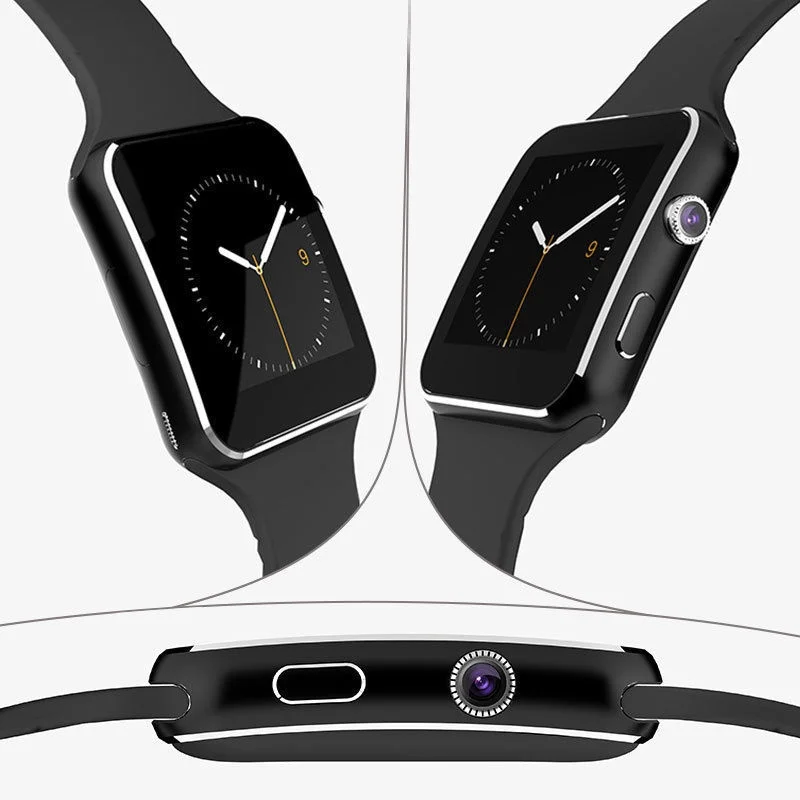 Смарт часы X6 с сенсорной камерой поддержкой SIM карты TF Bluetooth спортивный браслет