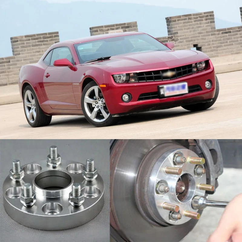 Teeze 4pcs New Billet 5 Lug 14*1.5 Studs Wheel Spacers Adapters For