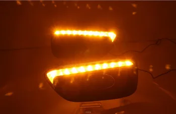 

Carbo For Honda Brio 2016 2017 LED DRL Daytime Running Light Daylight yellow Signal lamp Styling lights