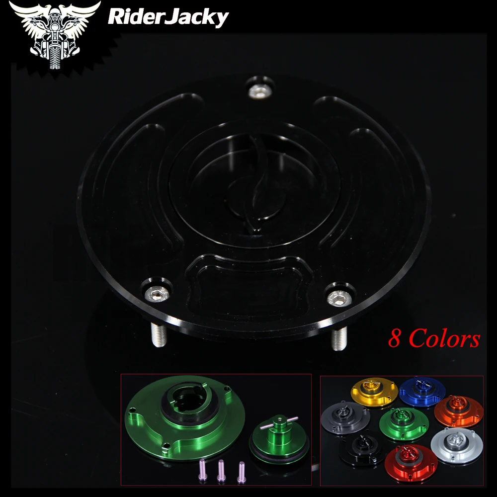 

Black Green Motorcycle Keyless Motorcycle Gas Cap Fuel Tank Cap Cover For Kawasaki ZX-6RR ZX6RR ZX6 RR ZX 6RR 2006 +