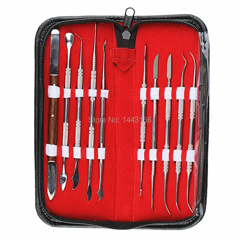 1 Set High Quality Dental Lab Instruments Wax Carving Tool Surgical Sculpture Knife Dentist Products Free Shipping | Красота и