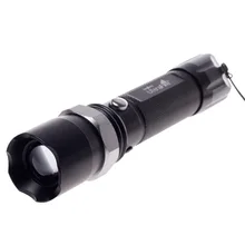 Glare Long Range 150 Meters font b Flashlight b font Torch Lamp Black Include Charger European