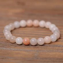 

2018 New design handmade bracelet Pink Tanglin natural stone beaded bracelets 165 mm-215 mm women's fashion jewelry wholesale