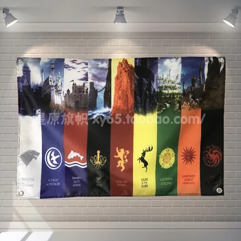 

"Game of Thrones" Movie Banners Hanging Flag Poster Wall Sticker Cafe Restaurant locomotive club Live Background Decoration