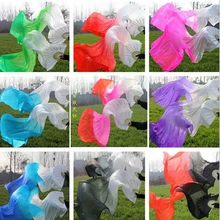 Новые вуали для восточных танцев, натуральный шелк, для взрослых/детей, профессиональная сценическая подготовка, для танцев, веер для танца живота, реквизит