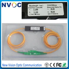 20/80, 1X2 FBT волоконная муфта, SM, двойное окно, 1310/1490, 2,0 мм, 1 м, ABS Pacakge: 90*20*10, SC/APC, 1*2 двойной оконный волоконно-оптический разветвитель