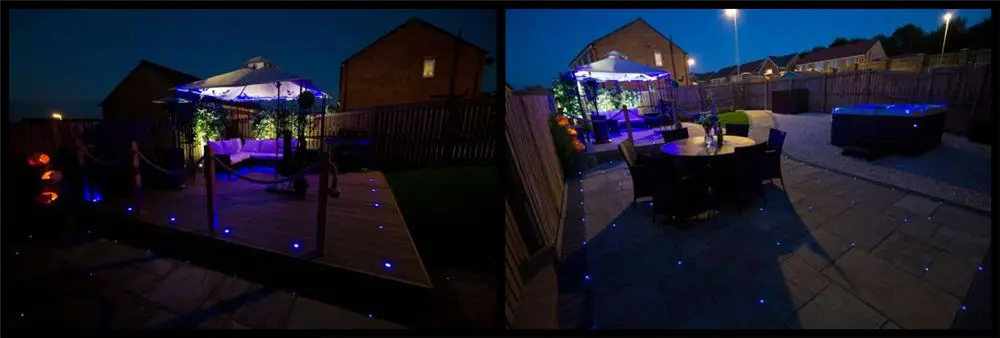 end light fiber optic underground lights