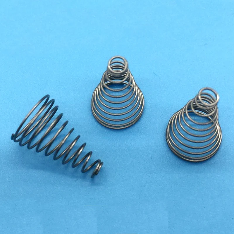 

Small Conical Tower Spring 0.4mm Wire Diameter Outside Diameter 3*9mm High 15mm Pagoda Spring 30pcs