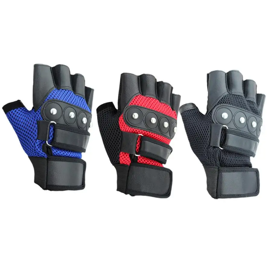 Новые дышащие велосипедные перчатки, удобные спортивные дышащие перчатки с сеткой на половину пальцев JLY0818
