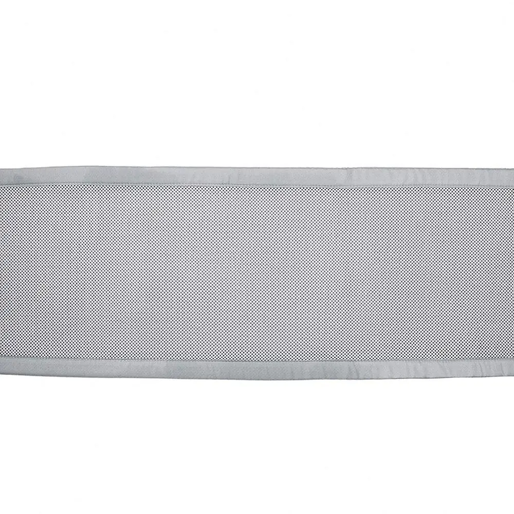 Серый и Белый Классический дышащий сетчатый вкладыш для детской кроватки