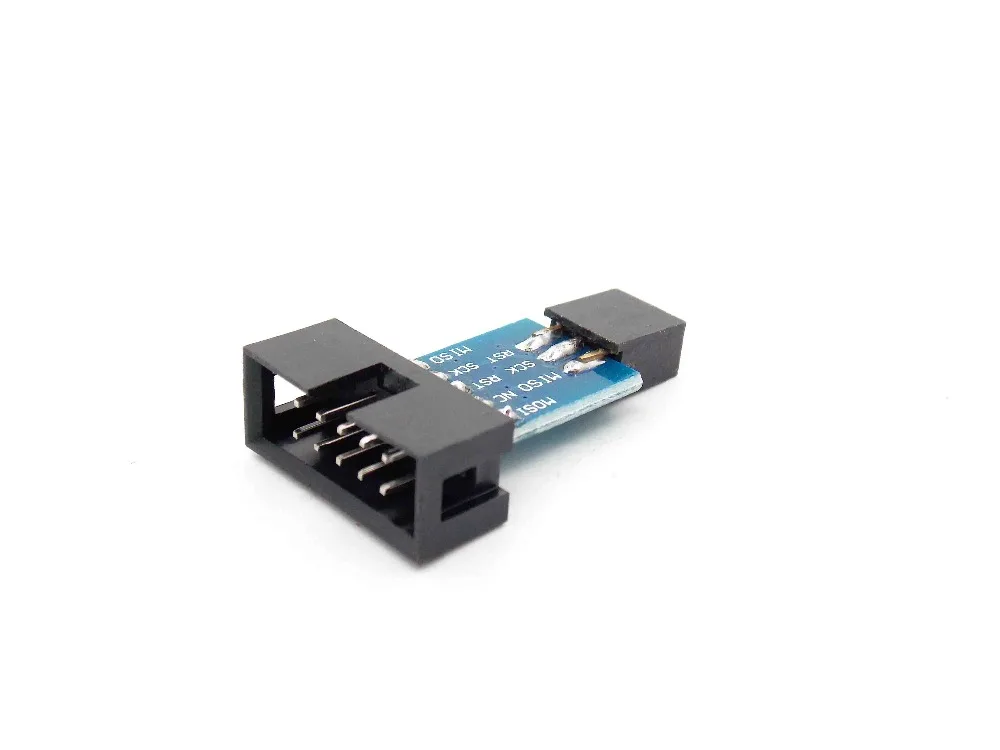 

10 Pin to 6 Pin Adapter Board for AVRISP MKII USBASP STK500 High Quality