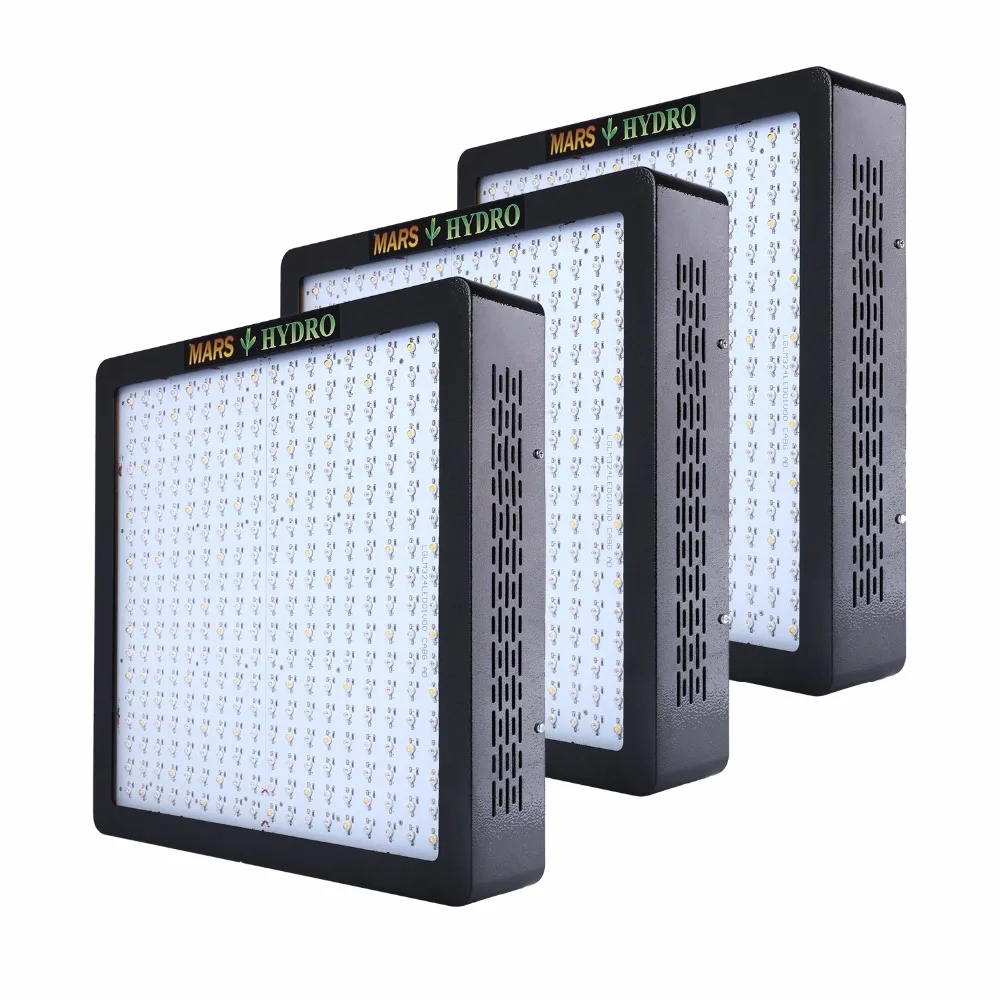 Mars Hydro 3PCS MarsII 1600w LED Full Spectrum Grow Light ...