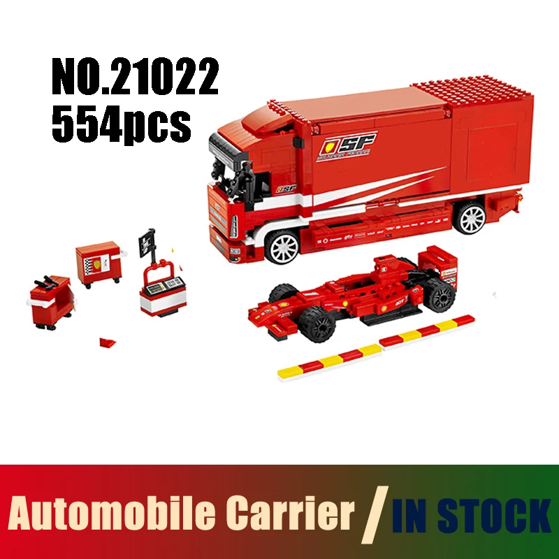 

Compatible Lego Technic Speed Models Building Toy F1 Automobile Carrier 554pcs 21022 Building Blocks Toys & Hobbies